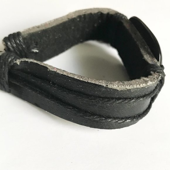 Jeremiah 29:11 Bible Verse Message Bracelet Mens Womens Black Leather Rope - Picture 10 of 11